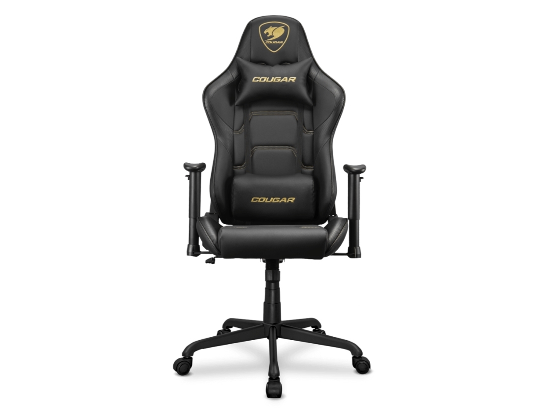 Cougar Gaming-Stuhl Armor Elite Royal, Schwarz, Pc-Gamingstuhl, 120 Kg, Gepolsterter Sitz, Gepolsterte Rückenlehne, Schwarz, Stahl