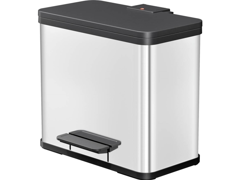Hailo öko duo plus L 6302000 Jäteastia 26 l Ruostumaton teräs (L x S x K) 34 cm x 470 mm x 430 mm Ruostumaton teräs Jalkapolkimen mekanismi 1 kpl