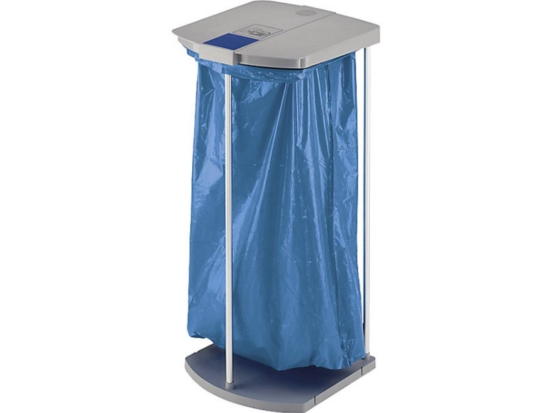 Hailo Profiline Ws 120 0912-110 - Skraldeposeholder - Fliplåg - Aluminium, Plastik