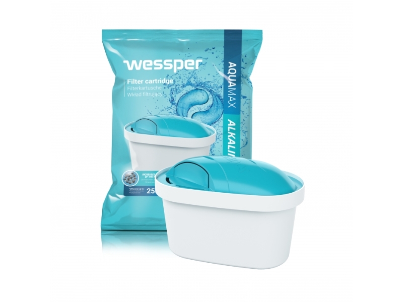 Wessper Wes003-Alkaline, Dispenser Vandfilter, Blå, Hvid