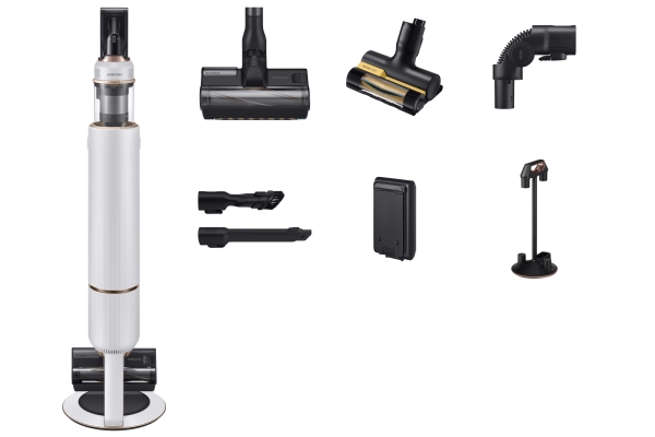 Samsung VS20B95823W, Skaftdammsugare, 2-i-1, Utan påse, Svart, Vit, Torr, Multicyklonisk, Golv, Matta | Vitvaror - Dammsugare - Sladdlösa Dammsugare | GameStuff