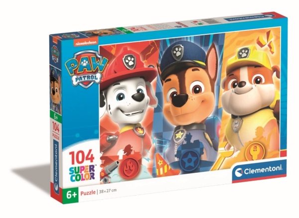 Clementoni Jigsaw Puzzle Super Color PAW Patrol Close Up 104 pcs. Floor