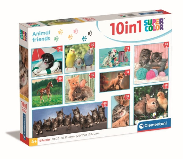 Clementoni Supercolor 20283, 18 styck, Djur, 4 År | Leksaker - Spel - Pussel | GameStuff