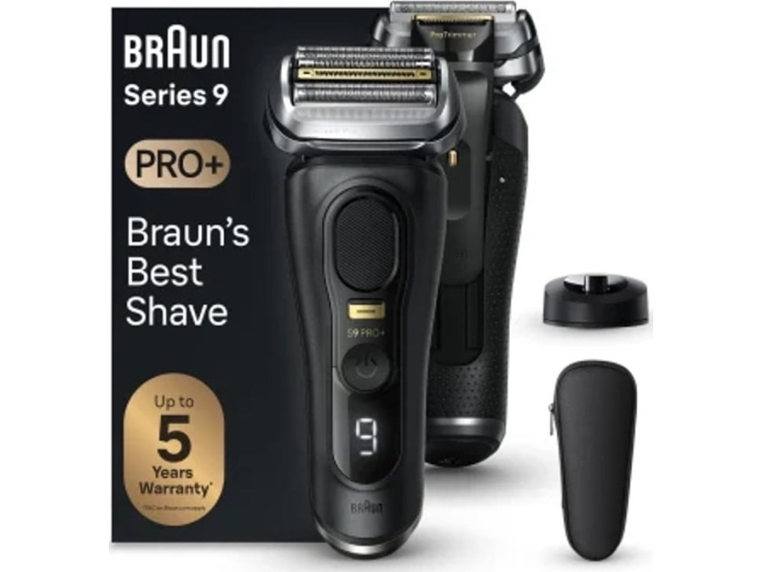 Braun Series 9 Pro+ 9510S Wet & Dry, Folie Shaver, Sort, Batteri, Lithium-Ion (Li-Ion), 60 Min., Kasse