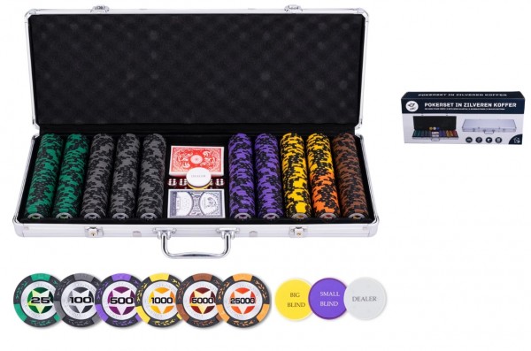Poker set 500 Prestige high denominations