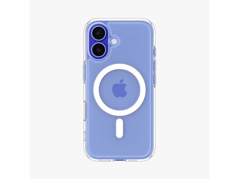 Spigen Ultra Hybrid T (Magfit + Camera Control), Cover, Apple, Iphone 16, 15,5 Cm (6.1"), Transparent, Weiß