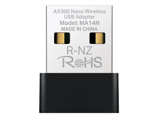 Mercusys Ma14n, Ledningsført, Usb Type-A, Sort, Metallic