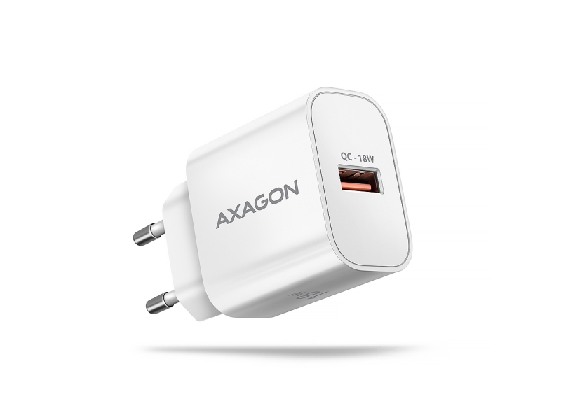 Axagon Acu-Qc18w Qc3.0 1Xoutput Wandladegerät 18W, Drinnen, Ac, Weiß