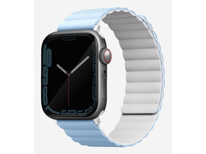 Uniq Revix, Rem, Smartwatch, Blå, Hvid, Apple, Apple Watch 42/41/40Mm, Silikone, Rustfrit Stål