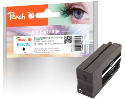 Peach Pi300-934, Schwarz, 77 Ml, 1 Stück(E), 3645 Seiten, Einzelpackung