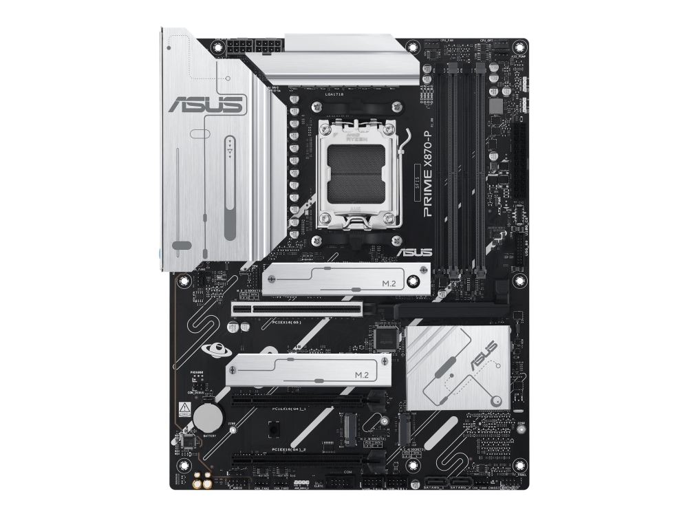 Asus Prime X870-P - Motherboard - Atx - Sockel Am5 - Amd X870 Chipsatz - Usb4, Usb 3.2 Gen 2, Usb-C 3.2 Gen 2, Usb 3.2 Gen 1 - 2,5 Gigabit Lan - Onbo