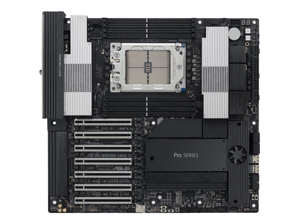 Asus Pro Ws Wrx90e-Sage Se, Amd, Socket Str5, Amd Ryzen Threadripper Pro 7000 Wx-Series, Ddr5-Sdram, Dimm, Okta-Kanal
