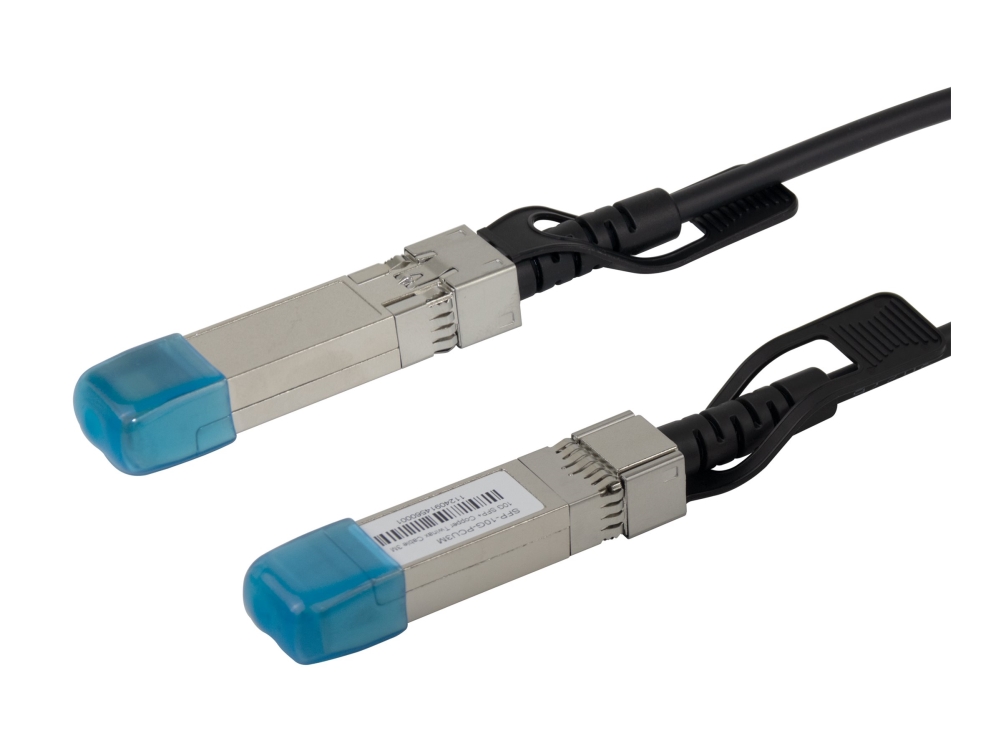 Deltaco - 10Gbase-Cu Direct-Attach-Kabel - Sfp+ Zu Sfp+ - 3 M - Dual-Axial - Passiv - Schwarz