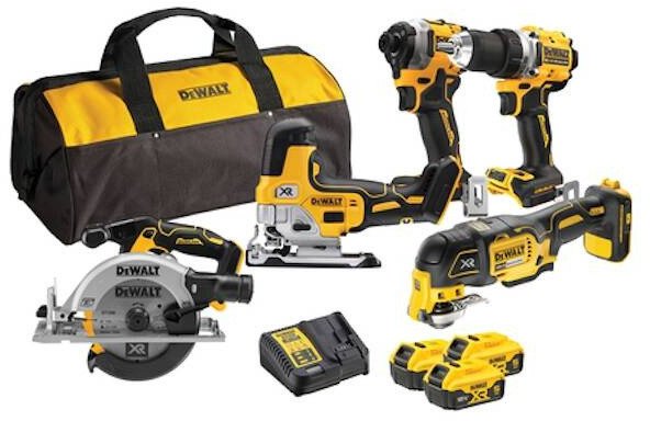 akumulatorowy komplektas Combo DCF850 + DCD800 + DCS335 + DCS355 + DCS565, 18V XR, DeWalt [DCK502P3-QW] 3x5,0Ah | Verktyg & Verkstad - För verkstaden - Verktygslåda & verktygssats | GameStuff