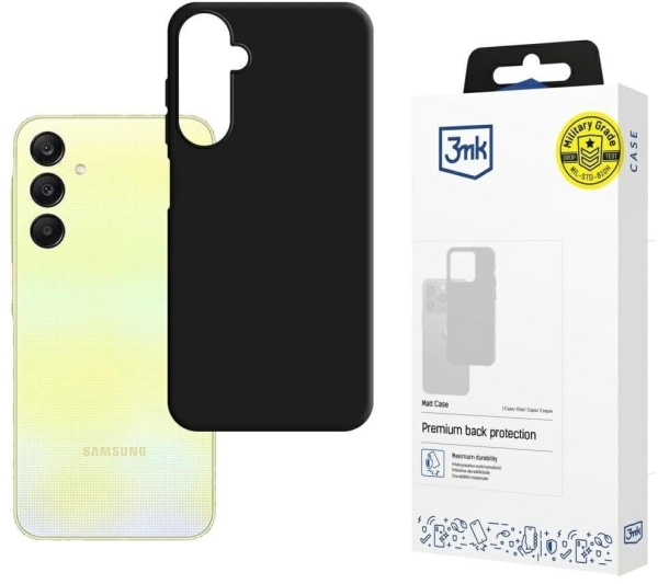 3Mk Matt Samsung Galaxy A26 5G - Dėklas Telefonui Juodos Spalvos