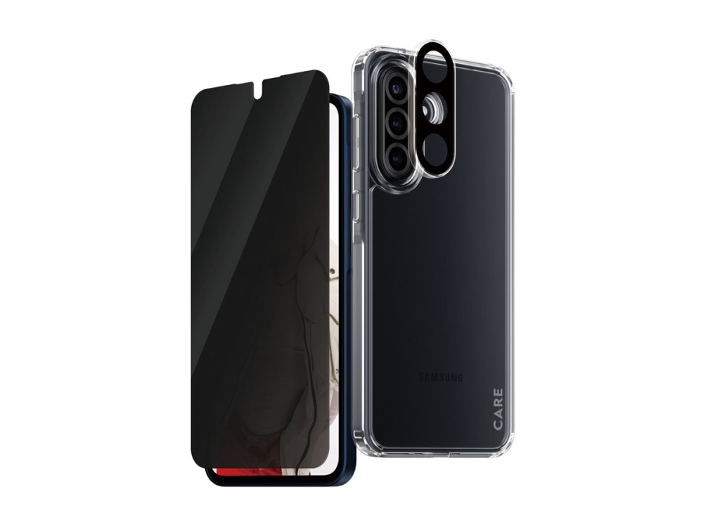 Panzerglass | Care By Flagship 3-In-1 Privacy Set Samsung Galaxy A36 5G, Samsung, Samsung - Galaxy A36 5G, Trockene Anwendung, Kratzresistent, Sc