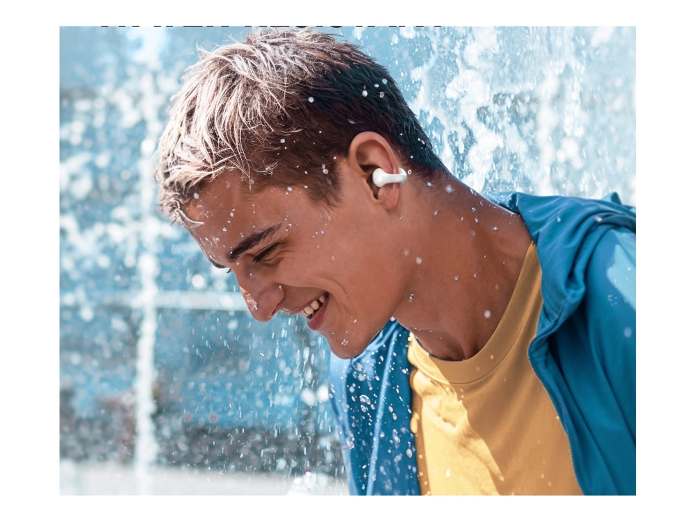 Soundcore C30i - Ægte Trådløse Øretelefoner Med Mik. - Åbent Øre - Over Øret-Montering - Bluetooth - Hvid