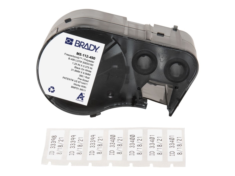 Brady Bmp51/M511 Freezerbondz Label Printer Etiketter