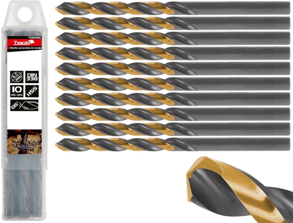 Hss-Bohrer Hart Schwarz/Gold Für Metall 6,50 Mm (10/50/500) (5901477179488)