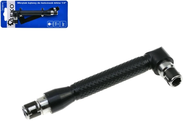 Geko Winkel-Schraubendreher Für Bits 1/4" (20/120)