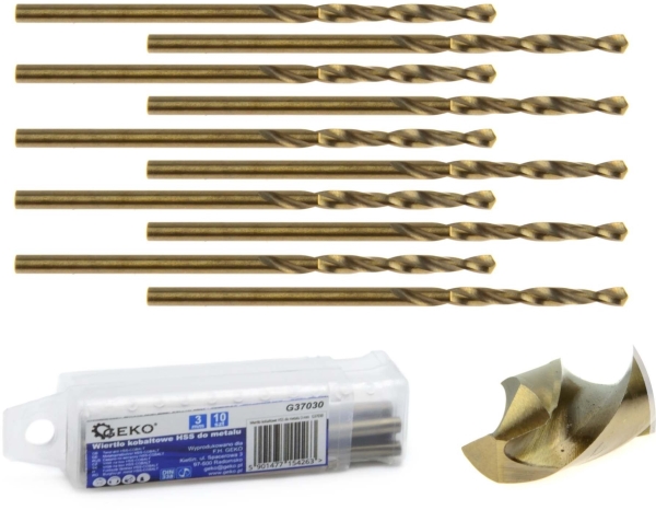 HSS-koboltborr för metall 3 mm (10/2520)