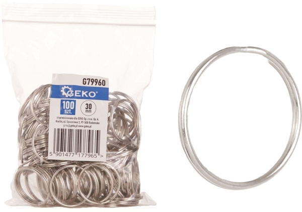 Ring - nøglering 30mm - 100stk (30)