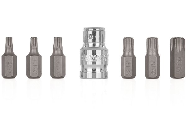 Geko Sæt Med 7 Bits Torx T25–T55 (10/100) (5901477175336)