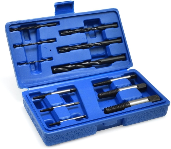 Skrueudtrækkere til knækkede skruer + HSS-bor 12 par (40)