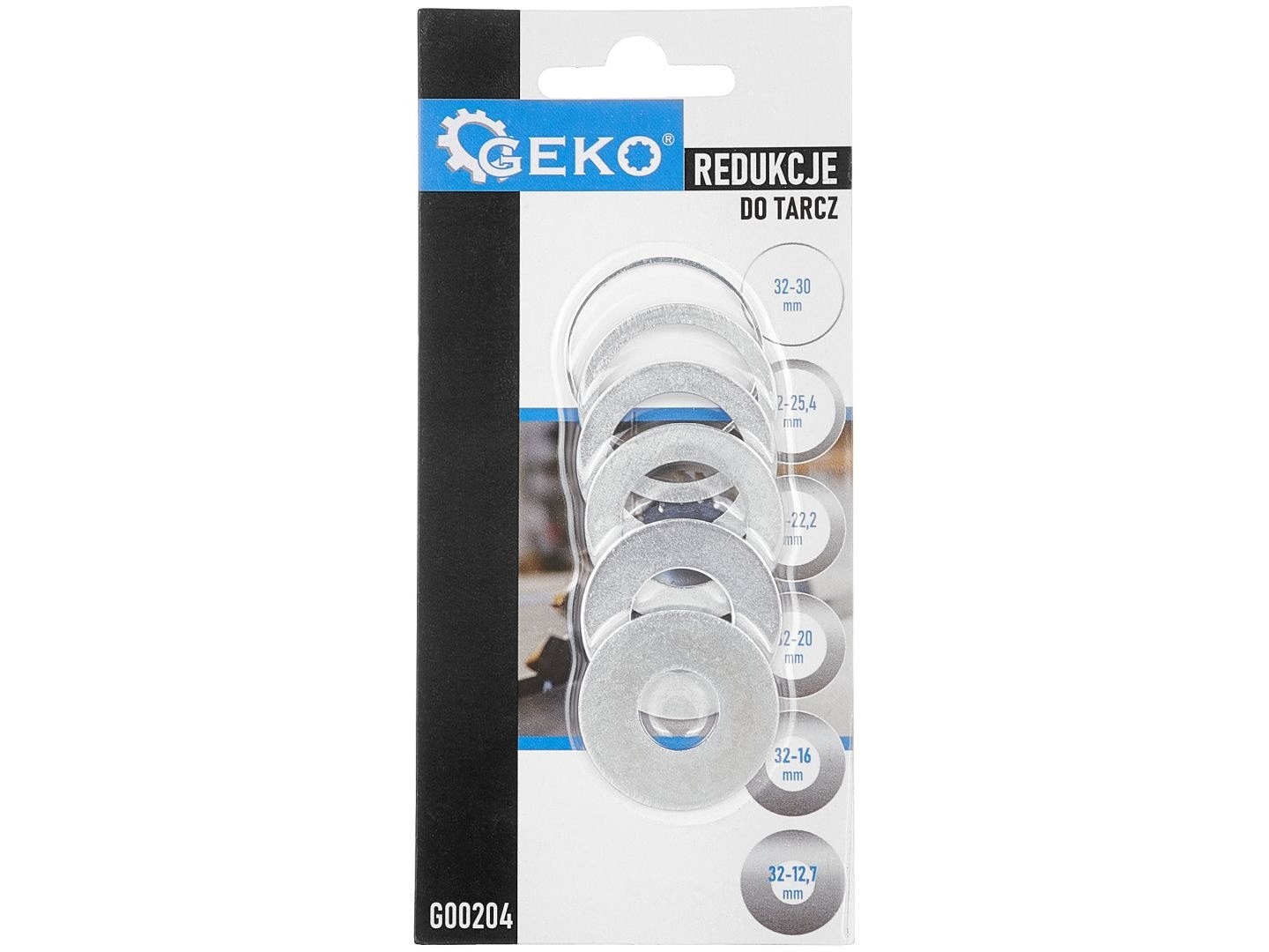 GEKO reduktionssats för skivor 6-cz. 32-30 32-25,4 32-22,2 32-20 32-16 32-12,7 | Elverktyg - Tillbehör - Bitar & Borrset | GameStuff