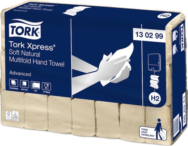 Tork 130299, Genanvendte Fibre, Naturlig, 560 Mm, 560 Mm, 212 Mm, 9 Kg