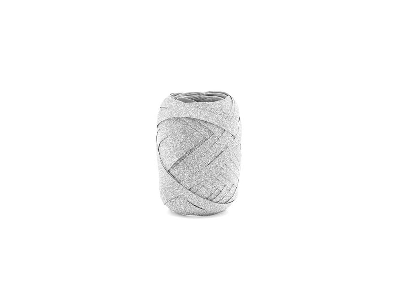 Presentband, silver glitter 10 m | Catering - Dukar & Servetter - Dukar | GameStuff
