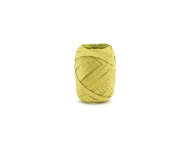 Geschenkband, Gold Glitter 10M