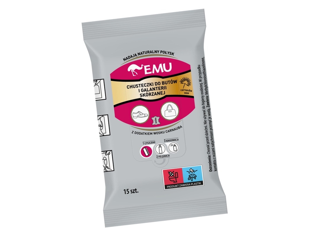 Vaco Emu Wipes Für Schuhe Und Lederwaren 1Op.-15Pcs.