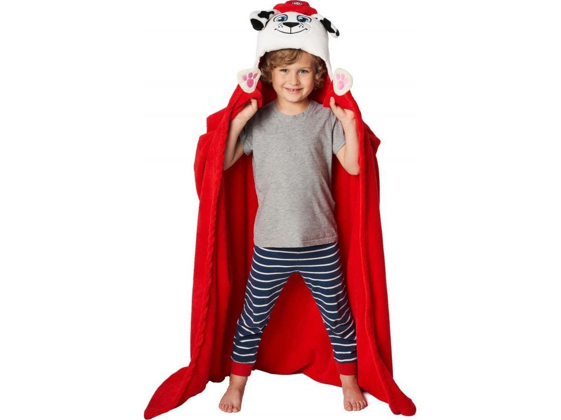 Paw Patrol Marshall Luksus Poncho Med Hætte