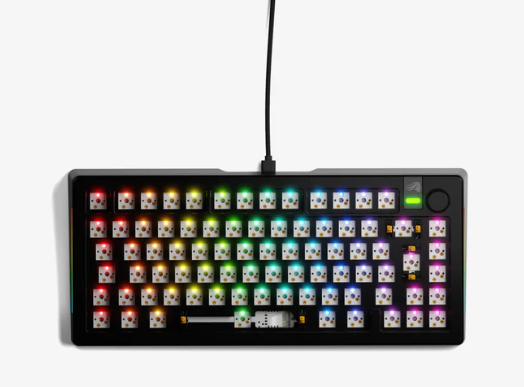 Glorious GMMK 3 PRO 75% - Barebone ISO - Gaming Tastatur - Uden Numpad - Sort