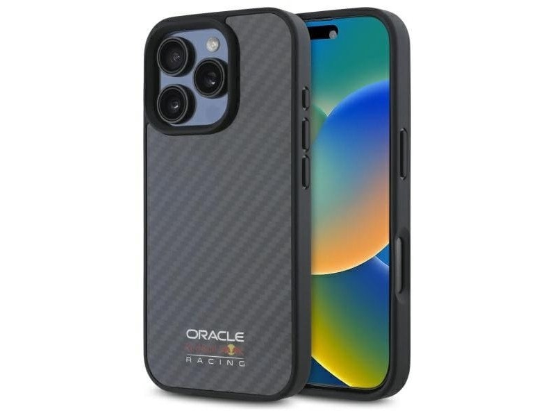 Red Bull Rbhmp16l24cfilsk Iphone 16 Pro 6,3" Hardcase Schwarz/Black Carbon Fiber Glänzendes Logo Magsafe