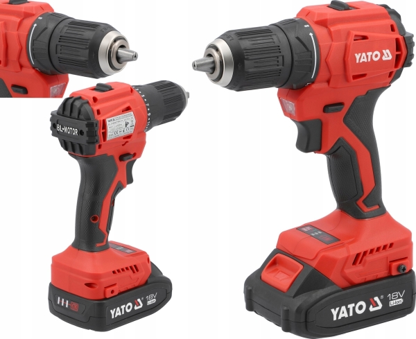 Yato Toya Sa Poland Akumuliatorinis gręžtuvas | 18V 45NM | 2 baterijos (YT-8277905)