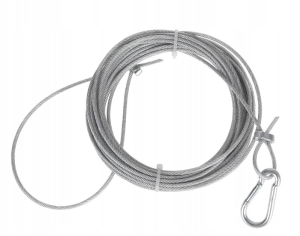 Skorstensfejertov i stål 6 m