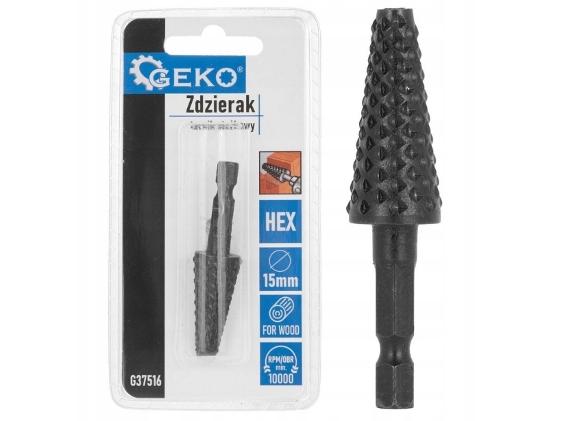 Aftrækker – spidsformet træsavfjerner/tarnik 15 mm HEX (50/250)