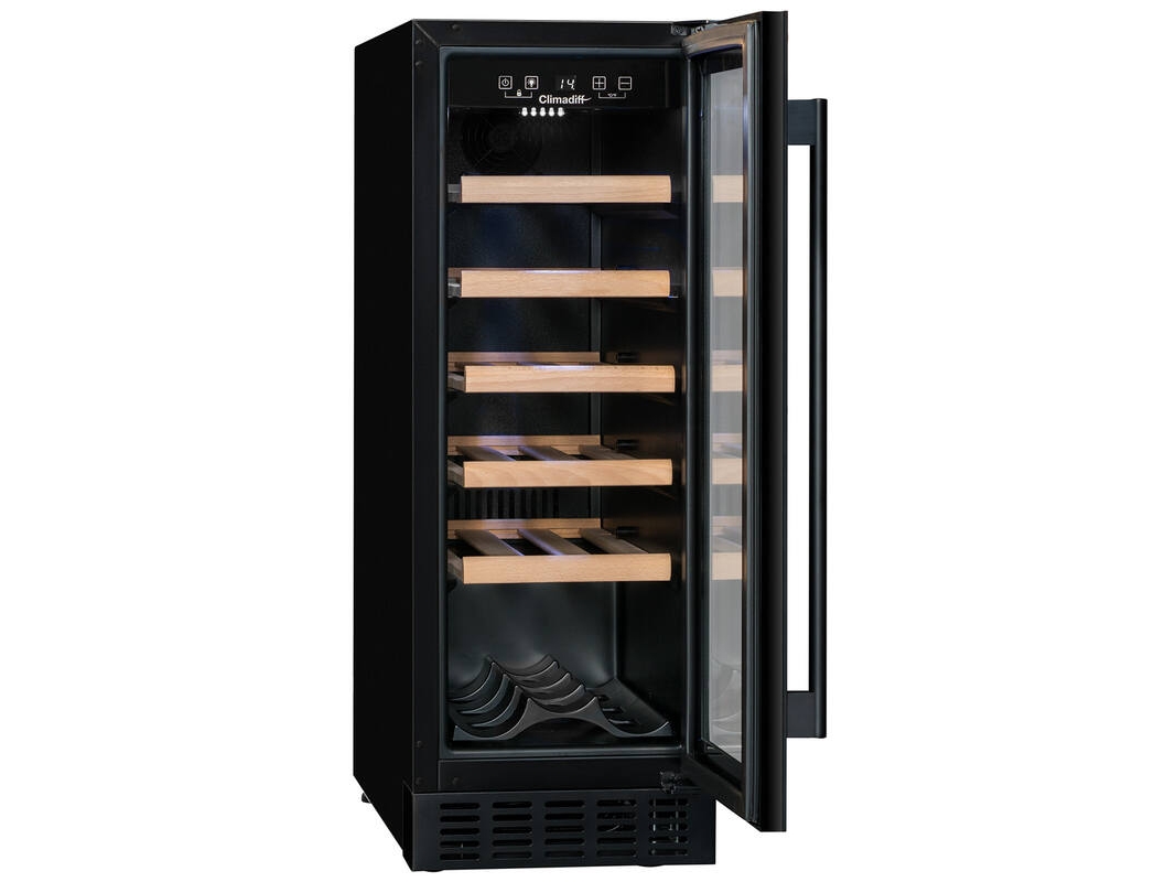 Climadiff CBU20S2B, Vinkylare med kompressor, Fristående, 20 flaska/flaskor, 58 W, F, Svart | Vitvaror - Kyl & Frys - Vinkylar | GameStuff