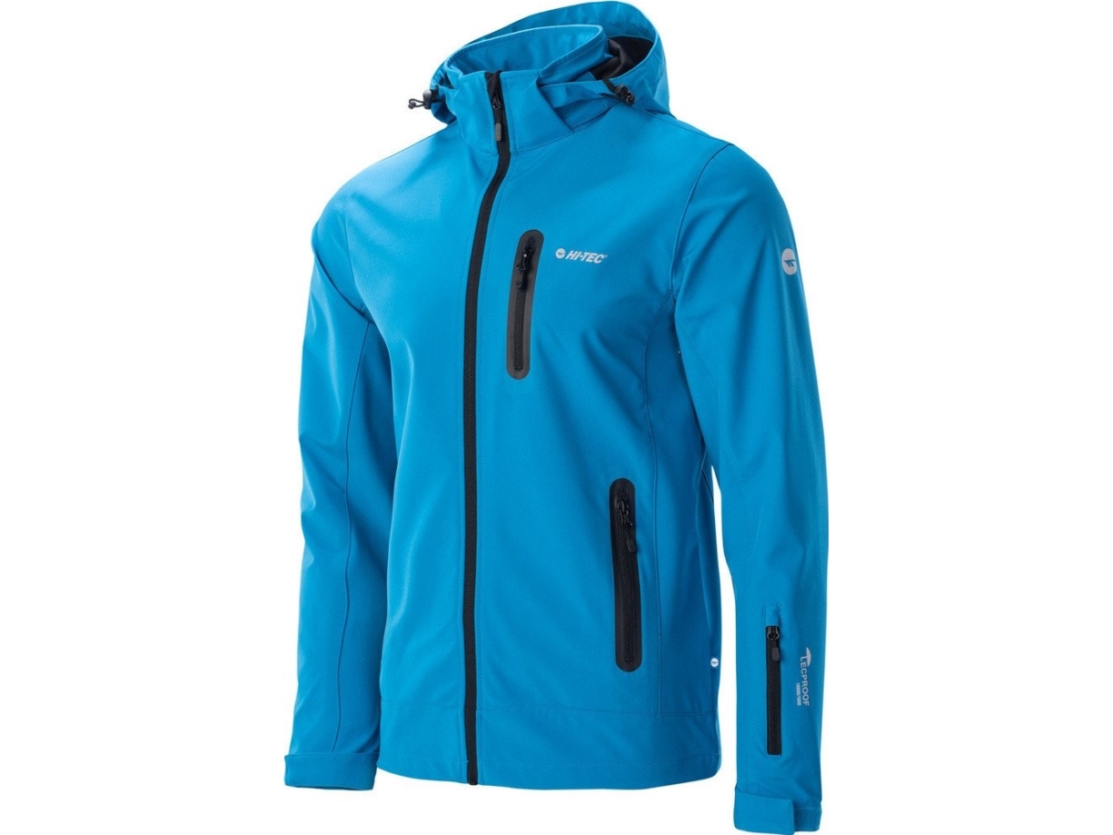 Hi-Tec Herren Softshell-Übergangsjacke Nikos Ii Membran 10000Mm Blau Größe L