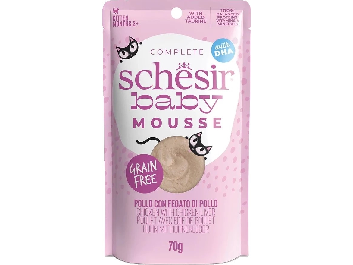 Schesir Baby Kattemad Med Kylling Og Lever 70 G
