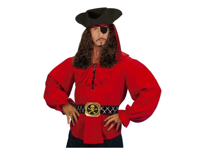 Rotes Piratenhemd