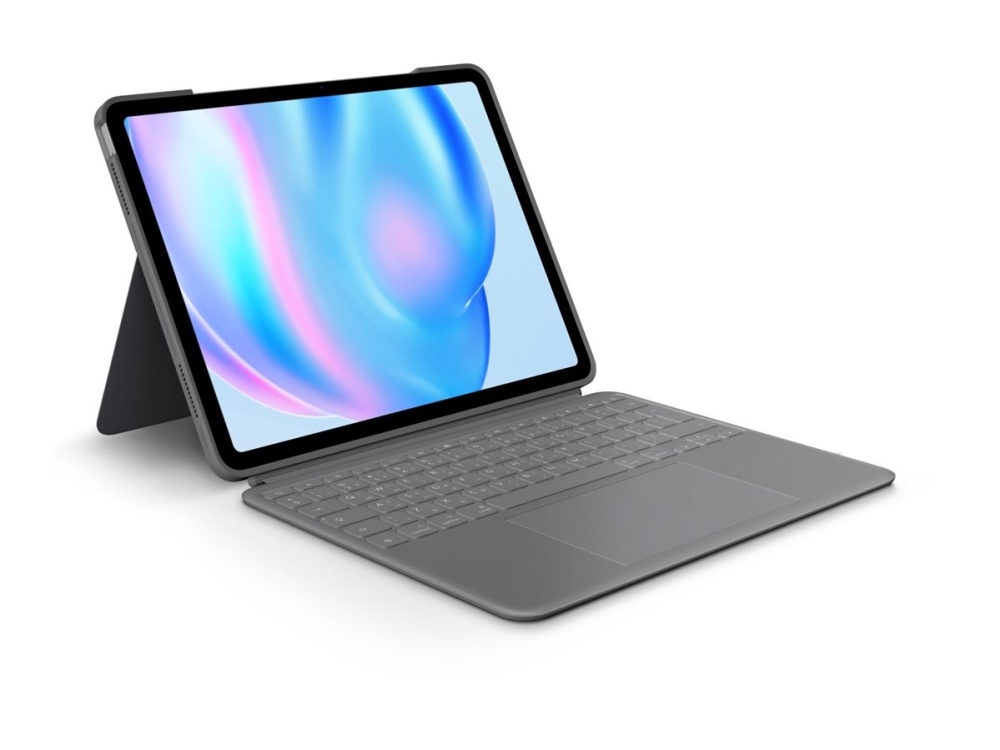 Logitech Combo Touch - Tastatur Og Folio-Kasse - Med Trackpad - Bagbelyst - Apple Smart Connector - Qwerty - Nordisk (Dansk/Finsk/Norsk/Svensk) - Oxf