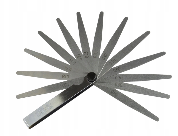 Spaltemåler 13 bladmåler 0,05-1mm (10/100/200)