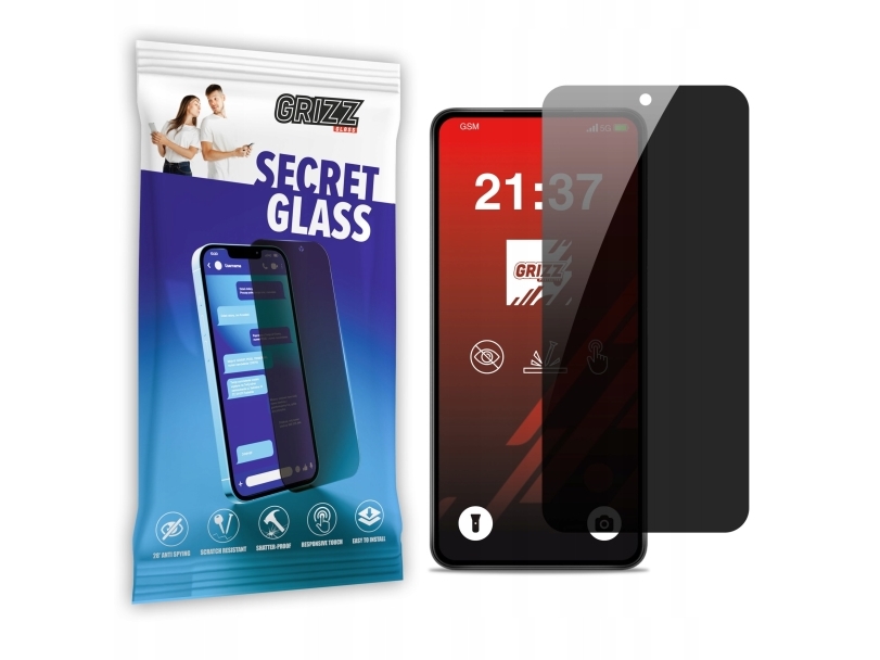 Grizzglass Privacy-Glass Secretglass Til Infinix Hot 50 Pro 4G