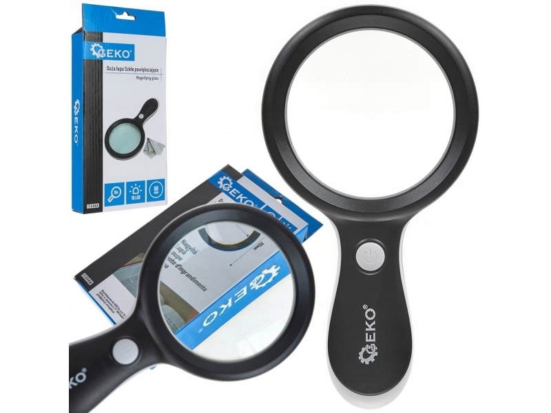 Suurennuslasi 88mm 10x 18LED (60)