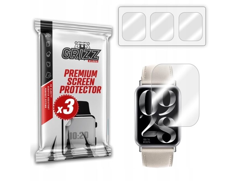 Grizzglass Hydrogel-Foil Grizzglass Hydrofilm Til Xiaomi Smart Band 9 Pro