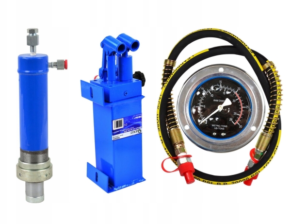 Sæt til presning 20T Pompa snabb Silownik manometer