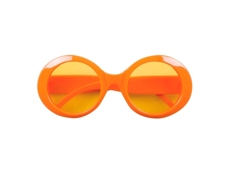 Boland 8712026026200, Fancy Dress Glasses, Adult, Female, Indoor/Outdoor, Acrylic, Polystyrene, Orange